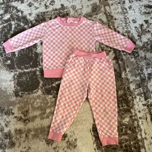 Magnetic Me Pink and White checkered Set